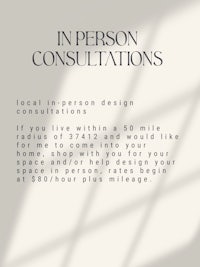 in person consultations